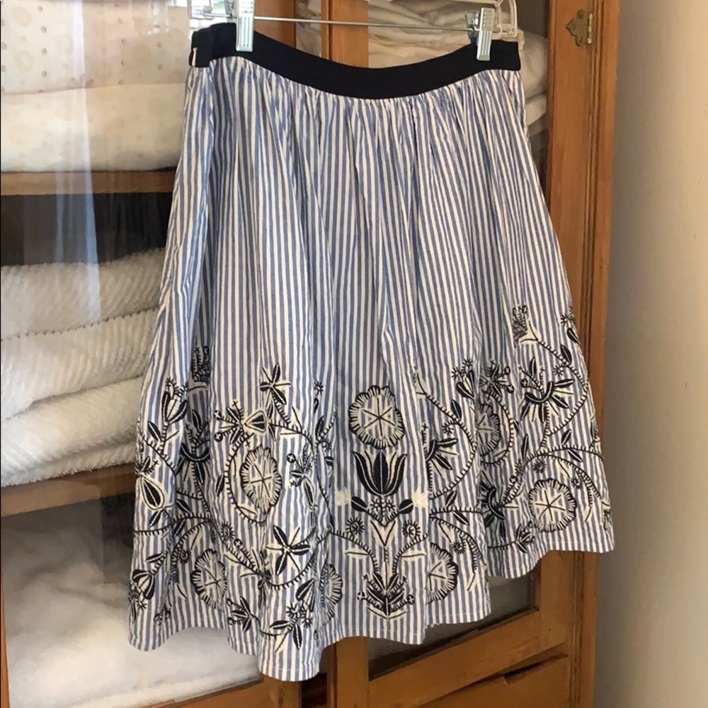 BODEN Embroidered Skirt